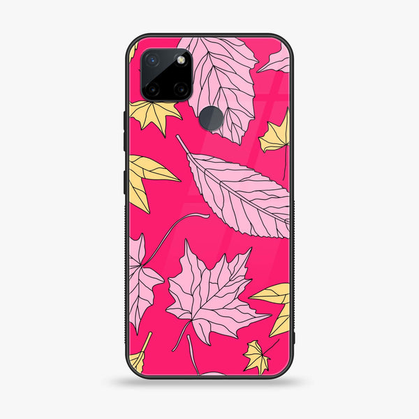 Realme C21Y - Floral Series Design 6 -  Premium Printed Metal soft Bumper shock Proof Case