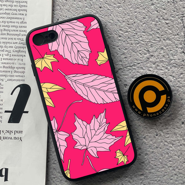 iPhone 7/8 - Floral Series Design 6 - Premium Metal  Printed soft Bumper shock Proof Case