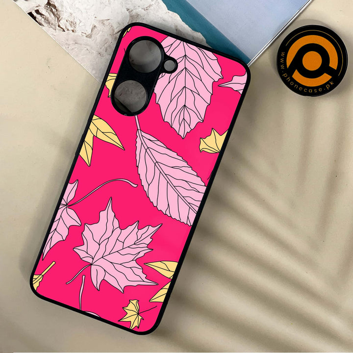 Vivo Y18 - Floral Series Design 6 -  Premium Printed Metal soft Bumper shock Proof Case