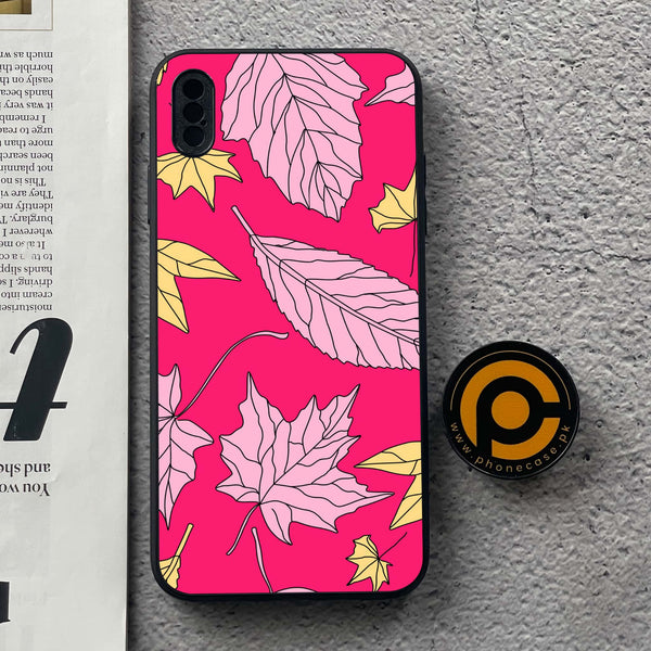 iPhone XS Max - Floral Series Design 6 - Premium Metal Printed soft Bumper shock Proof Case