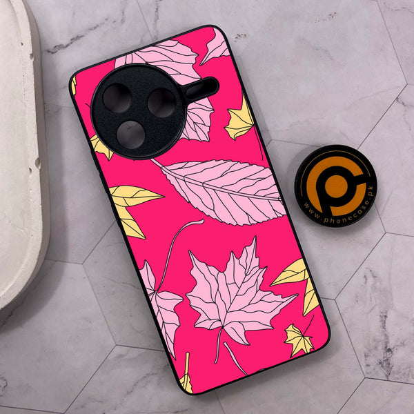 Xiaomi Poco F7 Pro 5G - Floral Series Design 6 - Premium Metal Printed soft Bumper shock Proof Case