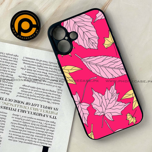 iPhone 16 Plus - Floral Series Design 6 - Premium Printed Glass soft Bumper shock Proof Case