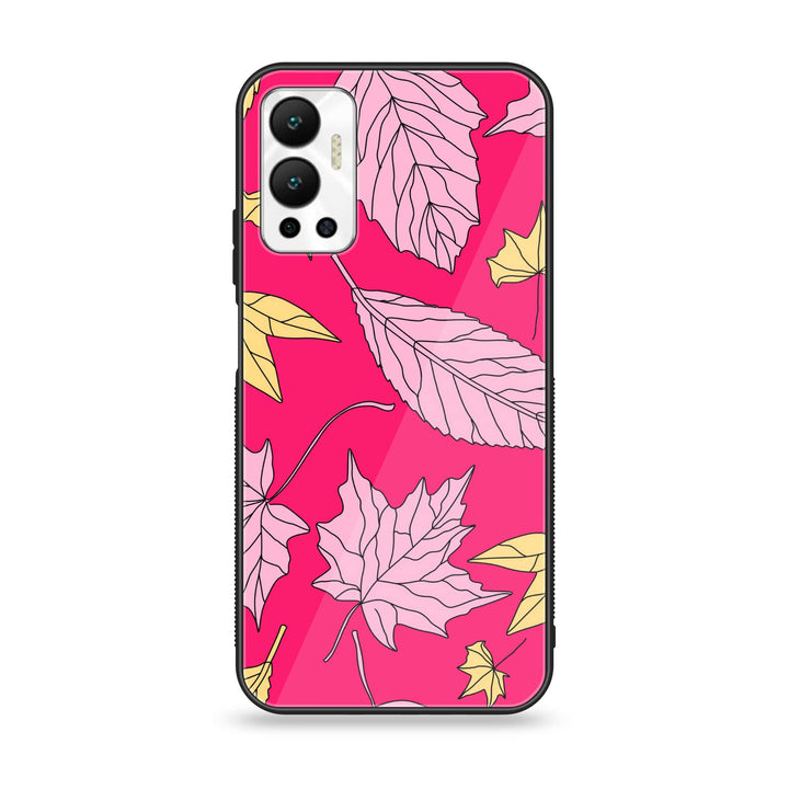 Infinix Hot 12 - Floral Series Design 6 - Premium Metal Printed soft Bumper Shock Proof Case
