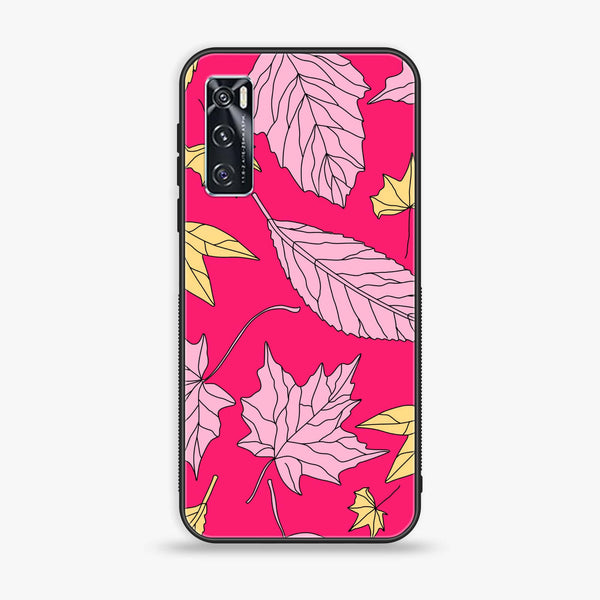 Vivo V20 SE - Floral Series Design 6 - Premium Printed Glass soft Bumper Shock Proof Case