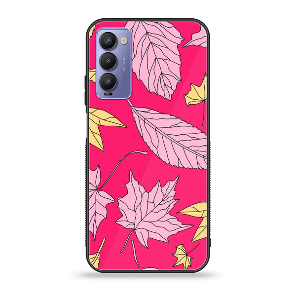 Tecno Camon 18T - Floral Series Design 6 - Premium Printed Glass soft Bumper Shock Proof Case