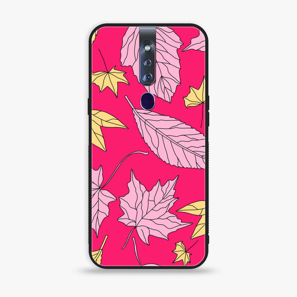 Oppo F11 Pro - Floral Series Design 6 - Premium Printed Glass soft Bumper shock Proof Case