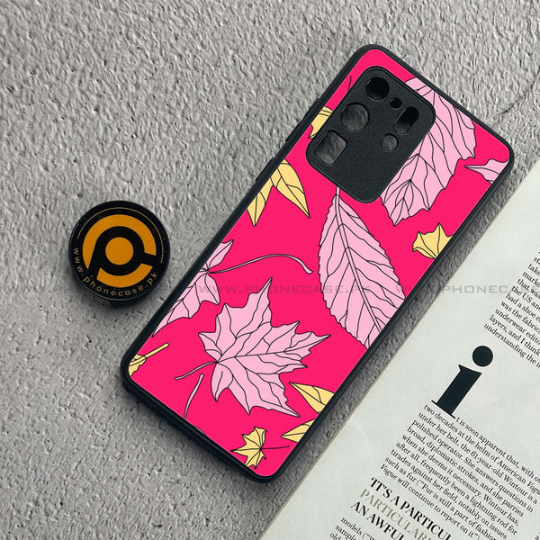Samsung Galaxy S20 Ultra - Floral Series Design 6 - Premium Metal  Printed soft Bumper shock Proof Case