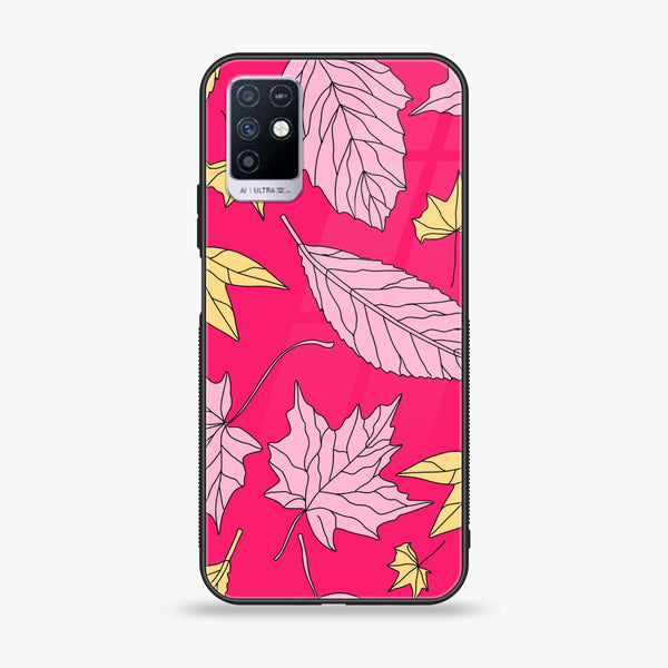 Infinix Note 10 - Floral Series Design 6 - Premium Printed Glass soft Bumper Shock Proof Case