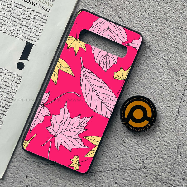Samsung Galaxy S10 5G - Floral Series Design 6 - Premium Printed Glass soft Bumper Shock Proof Case
