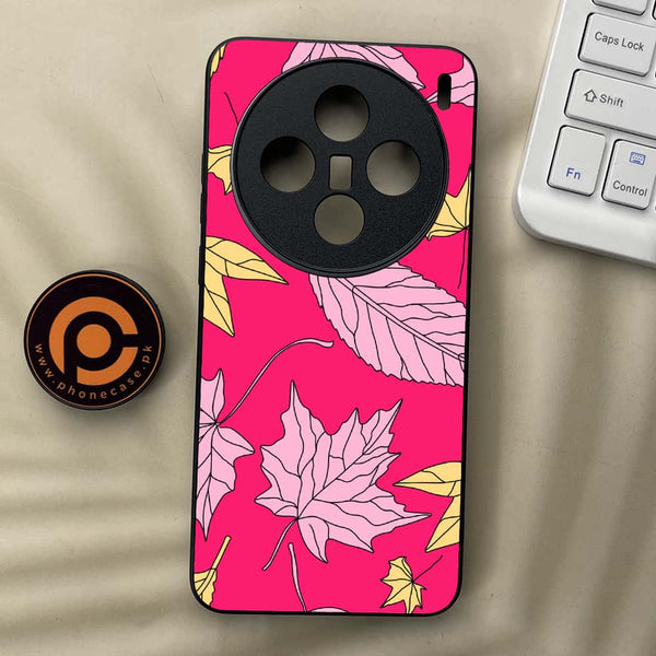 Vivo X200 - Floral Series Design 6 - Premium Metal  Printed soft Bumper shock Proof Case
