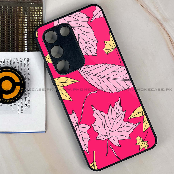 Vivo V30 Lite 4G - Floral Series Design 6 -  Premium Printed Metal soft Bumper shock Proof Case