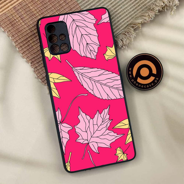 Samsung Galaxy A71 - Floral Series Design 6 - Premium Metal Printed soft Bumper shock Proof Case