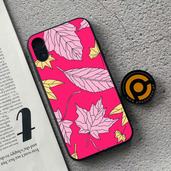 iPhone XR - Floral Series Design 6 - Premium Metal Printed soft Bumper shock Proof Case