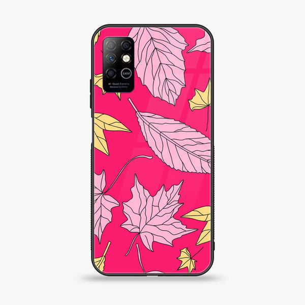 Infinix Note 8i - Floral Series Design 6 - Premium Printed Glass soft Bumper Shock Proof Case