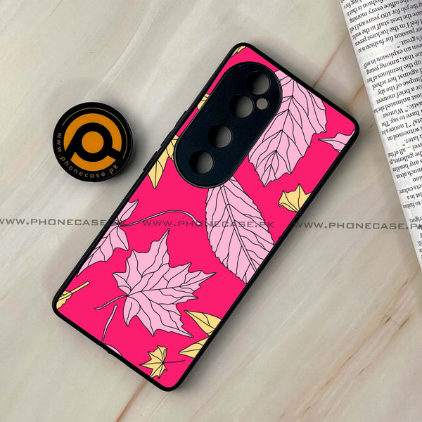 Vivo V40 - Floral Series Design 6 - Premium Printed Glass soft Bumper shock Proof Case