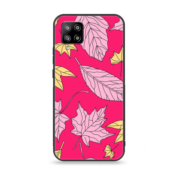 Samsung Galaxy A42 - Floral Series Design 6 - Premium Printed Glass soft Bumper Shock Proof Case