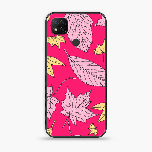 Xiaomi Redmi 9C - Floral Series Design 6 -  Premium Printed Metal soft Bumper shock Proof Case