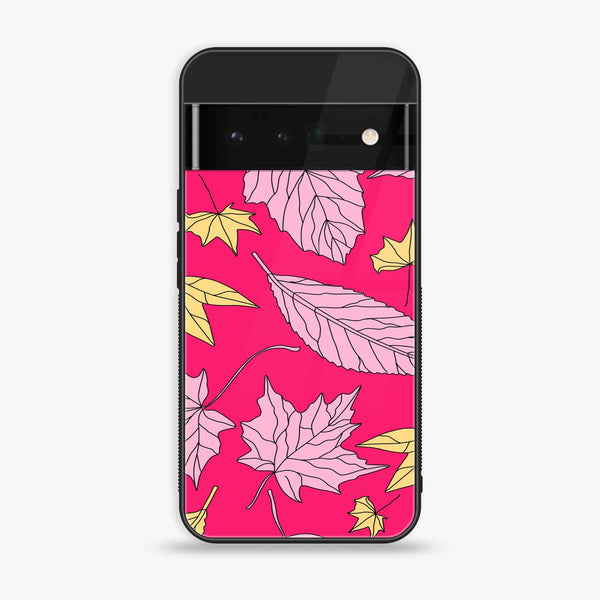 Google Pixel 6 - Floral Series Design 6 - Premium Printed Glass soft Bumper Shock Proof Case