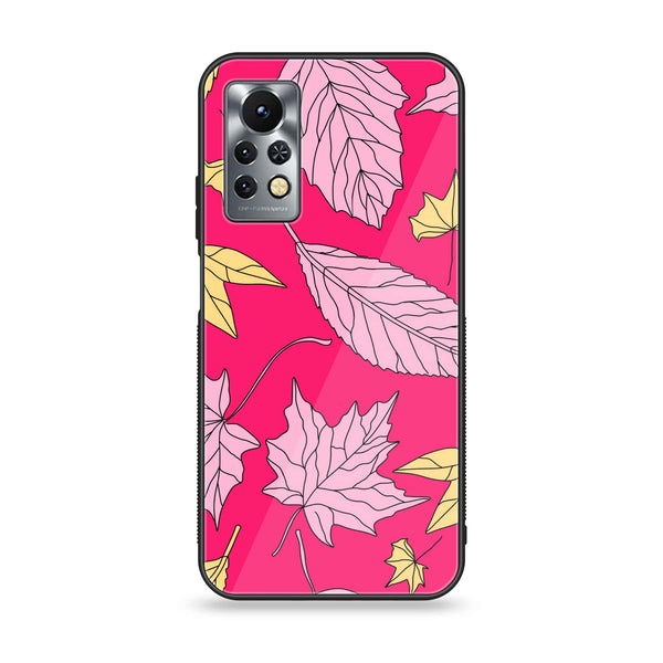 Infinix Note 11s - Floral Series Design 6 - Premium Printed Glass soft Bumper Shock Proof Case