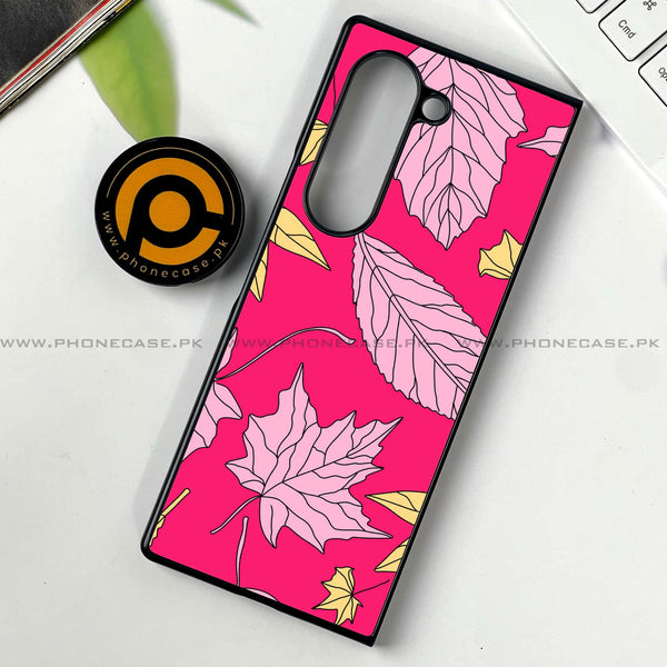 Samsung Galaxy Z Fold 6 - Floral Series Design 6 -  Premium Printed Metal soft Bumper shock Proof Case