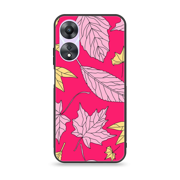 Oppo A78 4G - Floral Series Design 6 -  Premium Printed Metal soft Bumper shock Proof Case