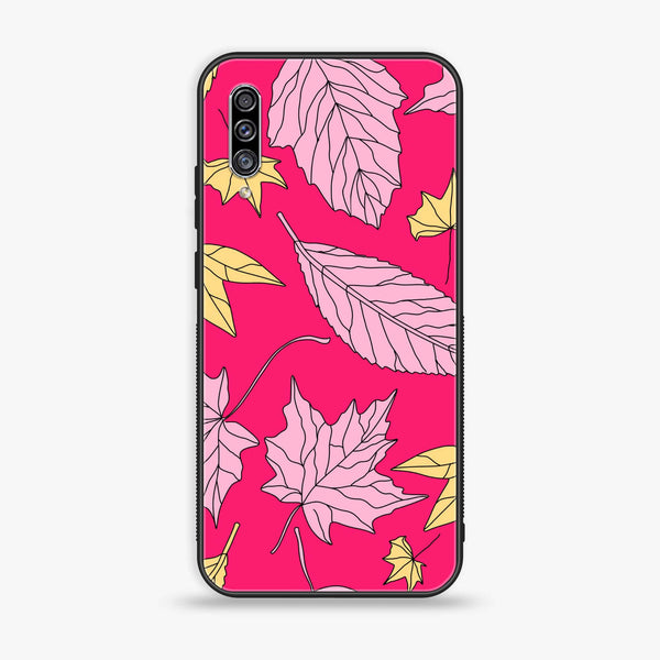 Galaxy A50 - Floral Series Design 6 - Premium Printed Glass soft Bumper shock Proof Case