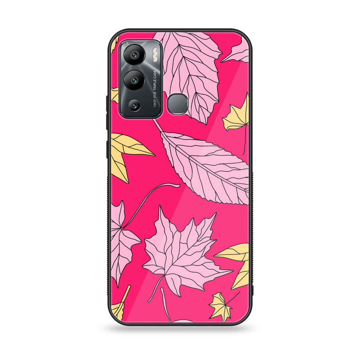 Infinix Hot 12i - Floral Series Design 6 - Premium Metal Printed soft Bumper Shock Proof Case