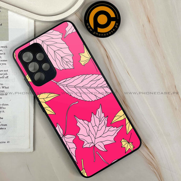 Samsung Galaxy A13 - Floral Series Design 6 - Premium Printed Glass soft Bumper Shock Proof Case
