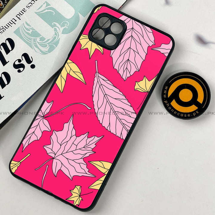 Samsung Galaxy A22 5G -  Floral Series Design 6 - Premium Printed Metal soft Bumper shock Proof Case