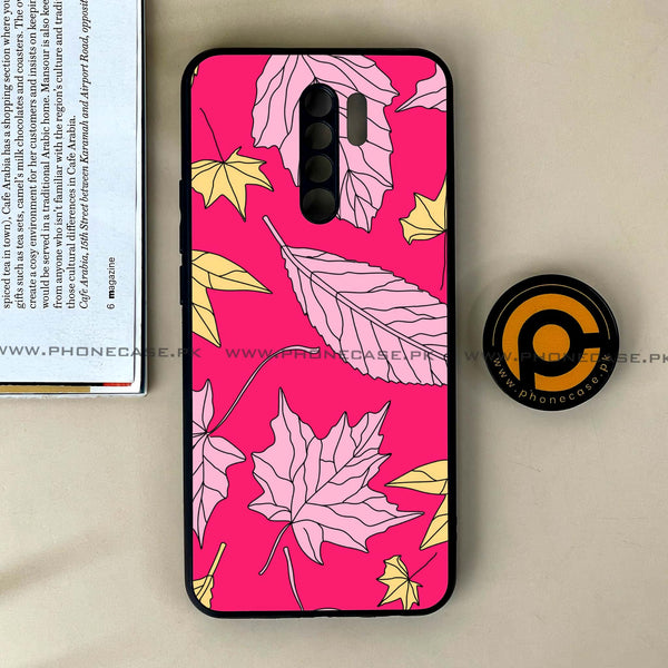 Xiaomi Redmi 9 - Floral Series Design 6 - Premium Printed Glass soft Bumper Shock Proof Case