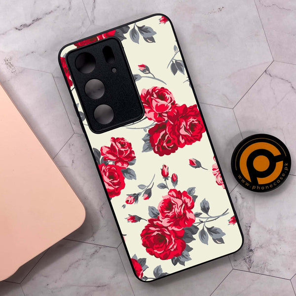 Realme C75x 4G - Floral Series Design 8 - Premium Metal Printed soft Bumper shock Proof Case