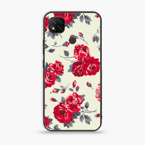 Xiaomi Redmi 9C - Floral Series Design 8 -  Premium Printed Metal soft Bumper shock Proof Case