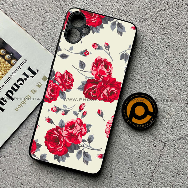 Samsung Galaxy A05 - Floral Series Design 8 - Premium Metal Printed soft Bumper shock Proof Case
