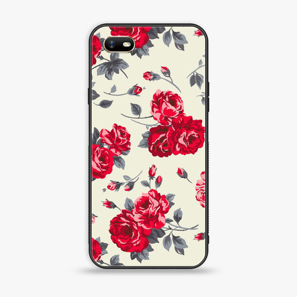 Oppo A1k - Floral Series Design 8 - Premium Printed Glass Case