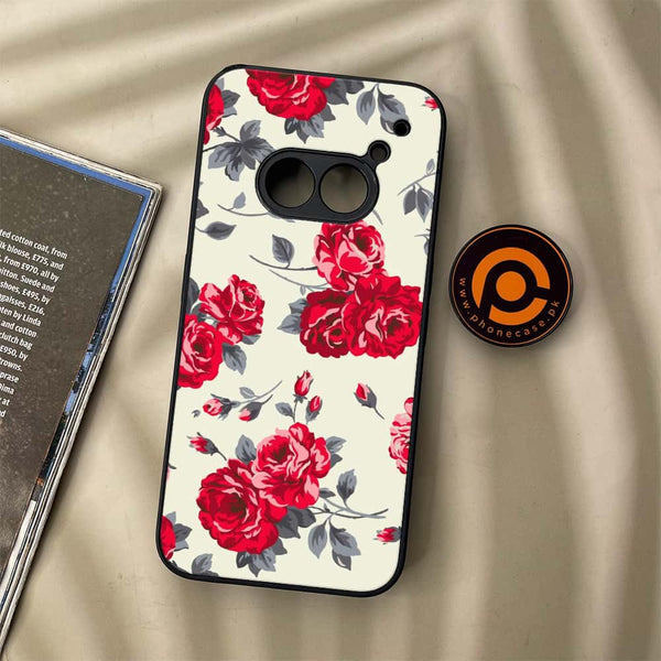 Nothing Phone (2a) - Floral Series Design 8 - Premium Metal Printed soft Bumper Shock Proof Case
