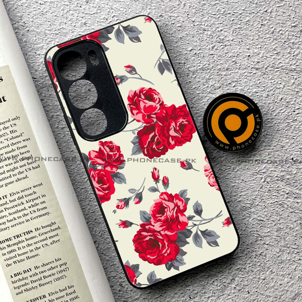 Vivo Y19s Pro - Floral Series Design 8 - Premium Metal Printed soft Bumper shock Proof Case
