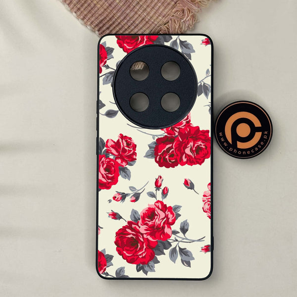 Honor X9c 5G - Floral Series Design 8 - Premium Metal Printed soft Bumper shock Proof Case