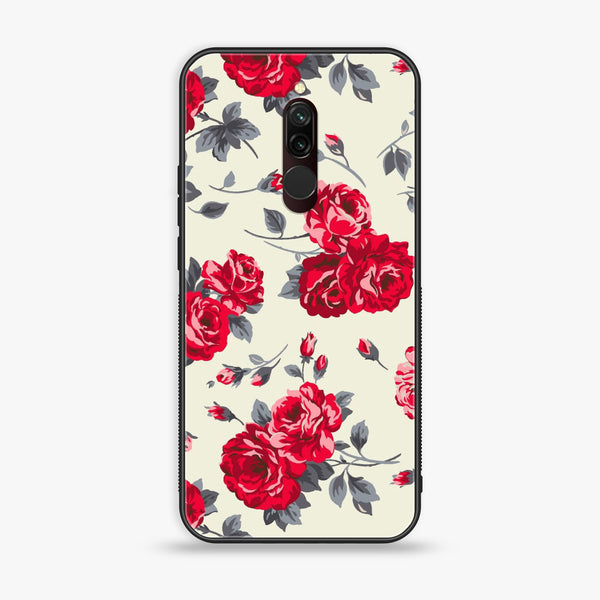 Xiaomi Redmi 8 - Floral Series Design 8 - Premium Printed Glass Case