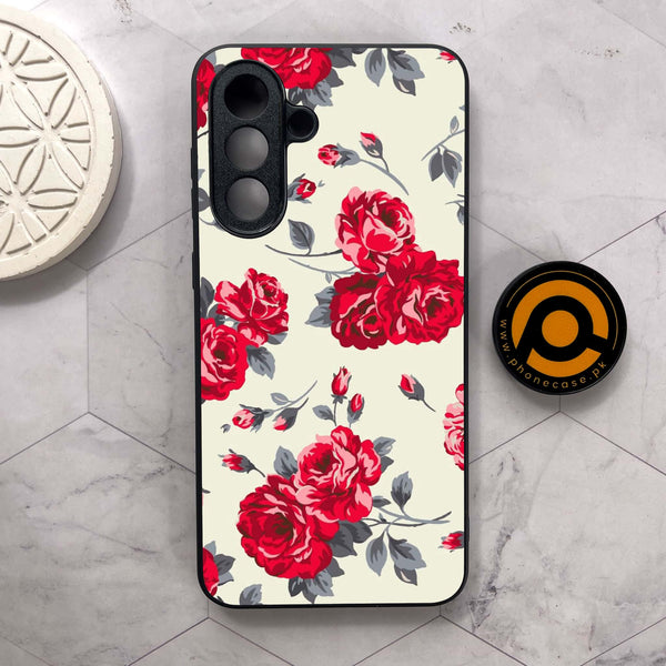 Samsung Galaxy A26 5G - Floral Series Design 8 - Premium Metal Printed soft Bumper shock Proof Case