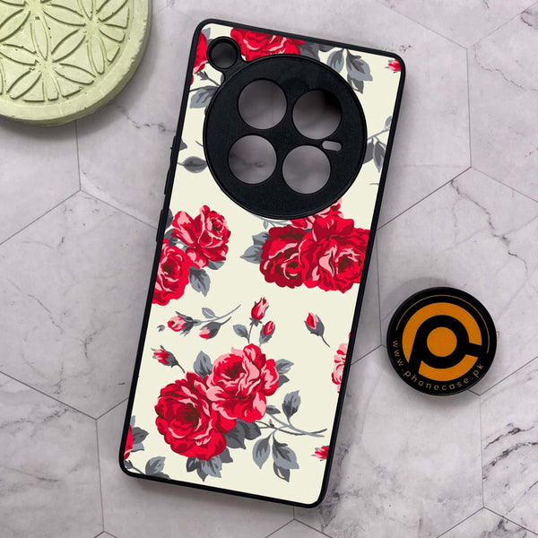 Infinix Zero 40 5G - Floral Series Design 8 - Premium Metal Printed soft Bumper shock Proof Case