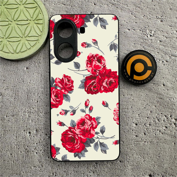 Xiaomi Poco X7 Pro 5G - Floral Series Design 8 -  Premium Printed Metal soft Bumper shock Proof Case