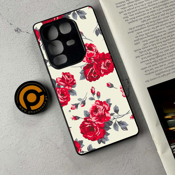 Infinix Note 50 - Floral Series Design 8 - Premium Metal Printed Soft Bumper Shockproof Case
