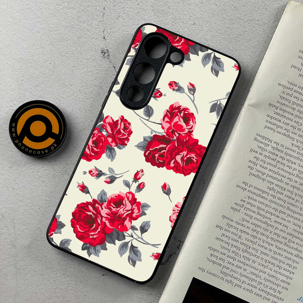 Vivo Y04 - Floral Series Design 8 - Premium Metal Printed soft Bumper shock Proof Case