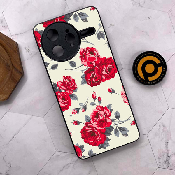 Xiaomi Poco F7 Ultra 5G - Floral Series Design 8 - Premium Metal Printed soft Bumper shock Proof Case