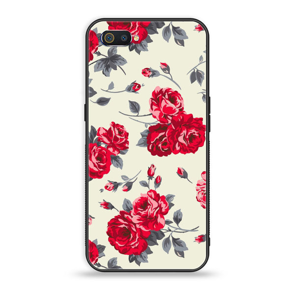 Oppo Realme C2 - Floral Series Design 8 - Premium Printed Glass Case