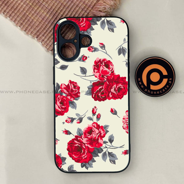 iPhone 17 - Floral Series Design 8 - Premium Metal Printed soft Bumper shock Proof Case