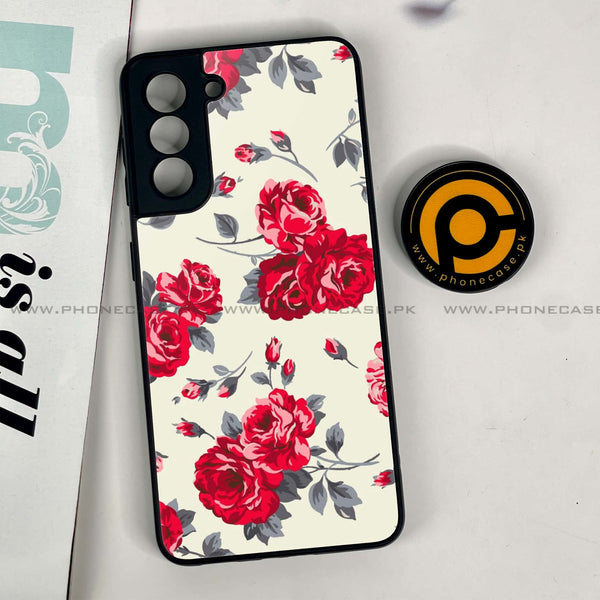 Samsung Galaxy S21 - Floral Series Design 8 - Premium Printed Metal Case