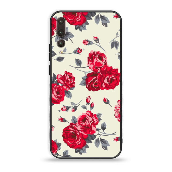Huawei P20 Plus - Floral Series Design 8 - Premium Printed Glass Case
