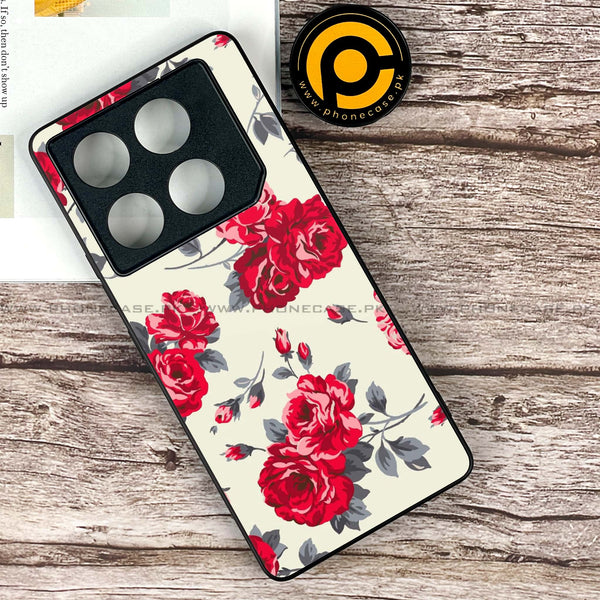 Infinix GT 20 Pro - Floral Series Design 8 -  Premium Printed Metal soft Bumper shock Proof Case