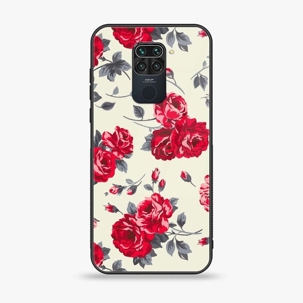 Xiaomi Redmi 10X 4G / Redmi Note 9 - Floral Series Design 8 -  Premium Printed Metal soft Bumper shock Proof Case  CS-35383